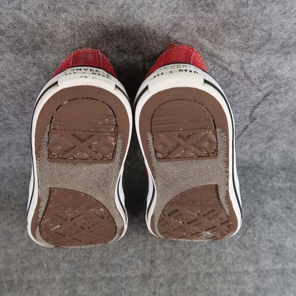 Converse Shoes Kids 3 Sneaker Chuck Taylor All Star Low Classic Red Canvas Youth - Picture 10 of 12